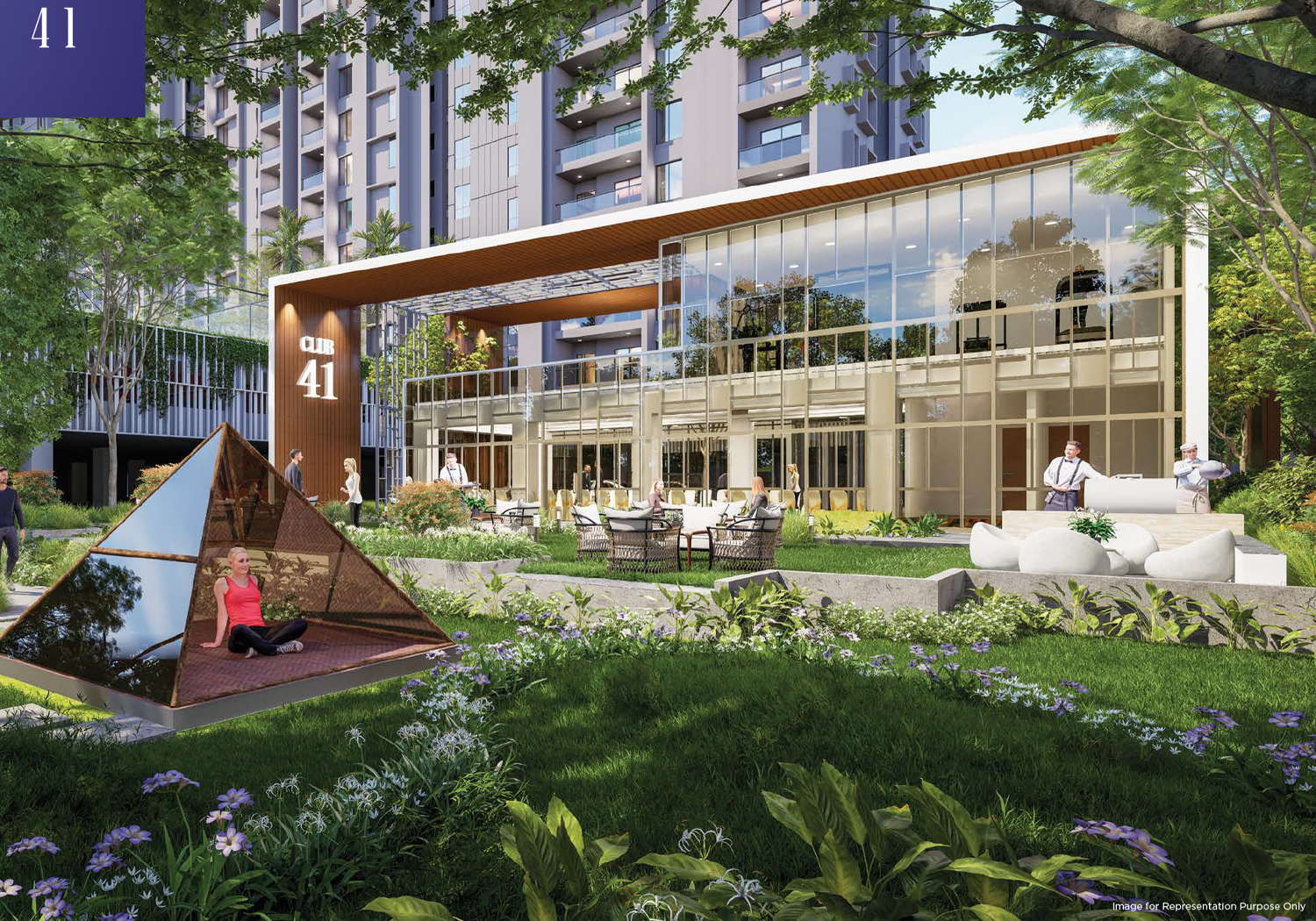 Exterior view of Krisala Aventis &mdash; photo gallery, images, brochure, amenities, cost sheet, price breakup, availability details, RERA number, RERA certificate, possession date, layout plan, logo, floor plan, master plan, and location map showcasing project highlights and features.