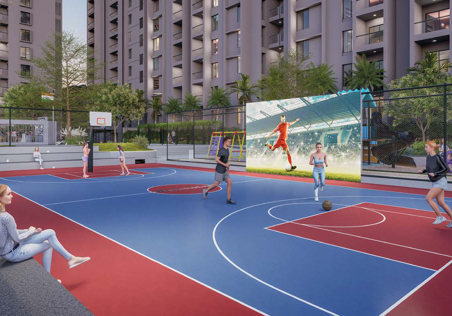 Exterior view of Krisala Aventis &mdash; photo gallery, images, brochure, amenities, cost sheet, price breakup, availability details, RERA number, RERA certificate, possession date, layout plan, logo, floor plan, master plan, and location map showcasing project highlights and features.