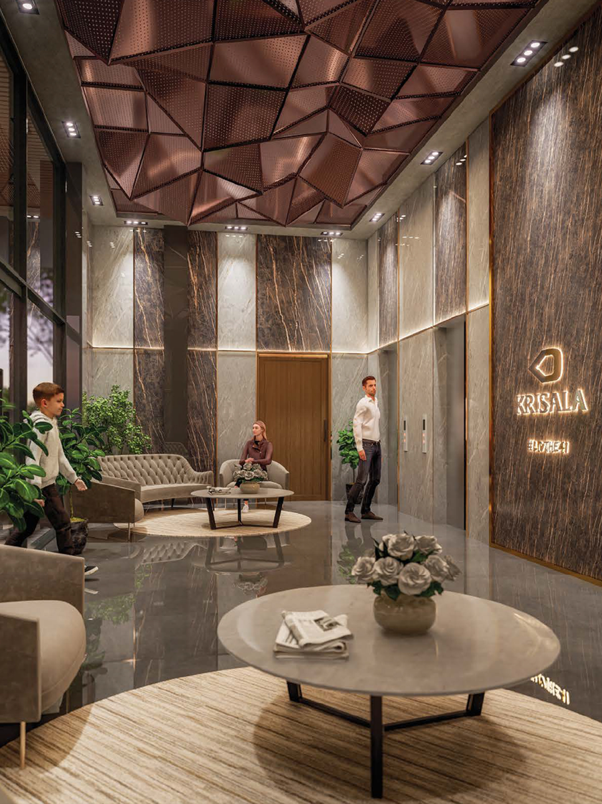 Exterior view of Krisala Aventis &mdash; photo gallery, images, brochure, amenities, cost sheet, price breakup, availability details, RERA number, RERA certificate, possession date, layout plan, logo, floor plan, master plan, and location map showcasing project highlights and features.